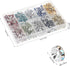 IMIKEYA Rondelle Spacer Beads: 700Pcs 8mm Rondelle Beads for Jewelry Making Rhinestone Spacer Beads 10 Colors Crystal Bead Spacers Flat Round Loos...