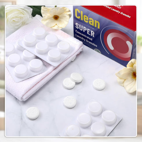 144 Pcs Laundry Detergent Tablets for Washing Laundry Tablets Bulk Laundry Stain Remover Alternative to Sheets Pods and Liquids Travel Size Laundr...