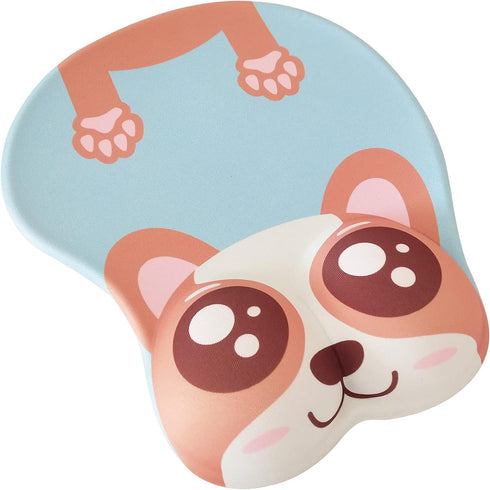 3D Kawaii Cat Mouse Pad Cute Computer Mouse Pads Gaming Mouse Mat Ergonomic Fun Mouse Pad with Gel Wrist Support Blue...