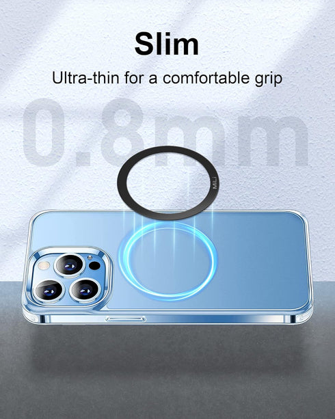 6 PCS Magnetic Adapter Rings with 3M Sticker, Universal Adhesive Metal Rings for Car Magnet, Compatible with Magsafe Accessories and Wireless Char...