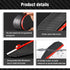 Hawyet 2 PCS Car Rearview Mirror Rain Eyebrow, 6.85" x 2.28" Soft PVC Thickened Carbon Fiber Pattern Reflective Mirror Fog Cover, Anti-Vision Bloc...