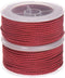 2pcs Nylon Thread Twine Beading Cord 2mm Extra-Strong Braided Nylon Crafting String for Bracelets Jewelry Making DIY Crafts 11M/36 Feet, Dark Red...