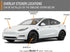 Logo Decal Overlay Stickers for Tesla Model Y (2020 to 2025), Standard Wrap, 11-pc Set (Deep Blue Metallic)...