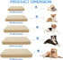 CHHKON Dog Bed Covers Replacement Washable Waterproof Pet Puppy Bed Cover for Dog(Beige,30x20x6 inch)...
