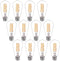 Dimmable ST58 LED Edison Bulbs, 4.5W Equivalent to 40W Vintage Light Bulbs, E26 Base 2700K ST58/ST19 LED Bulbs, Antique Flexible Spiral LED Filame...