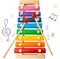 MCPINKY Xylophone for Kids, Xylophone Musical Toy with Child Safe Mallets Educational Musical Instruments Toy for Toddlers 1-3...