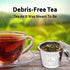 Tea Infuser for Loose Tea - Set of 2 Large Cup & Scoop with Bag Clip - Reusable Tea Strainers, Steeper for Loose Tea, Diffusers for Brew, Tea, Spi...