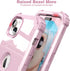 IDweel for iPhone 15 Plus Case with Screen Protector,Luxury 3 in 1 Shockproof Slim Fit Hybrid Heavy Duty Protection Glitter Hard PC Cover Soft Sil...