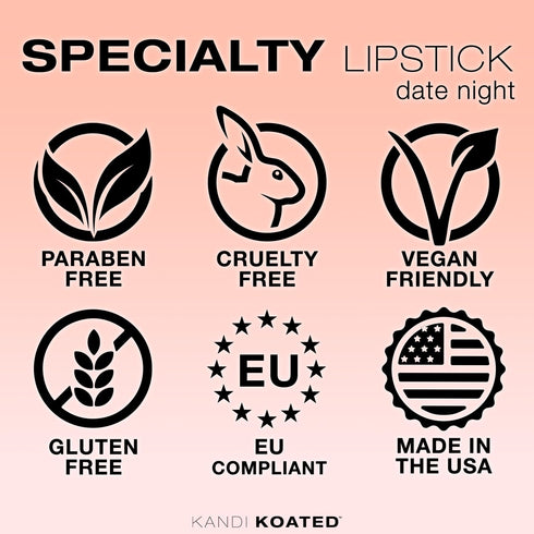 Kandi Koated Date Night Lipstick - Special Edition Creamy Matte Lip Color Burruss | Luxurious Packaging | Creamy Texture, Rich Colors, Paraben-Fre...