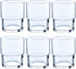 Toyo Sasaki Glass 00345HS Tumbler Glass, HS Stack Tumbler, 6.8 fl oz (200 ml), Set of 6, HS, Father's Day, Made in Japan, Dishwasher Safe, Cup, Tu...