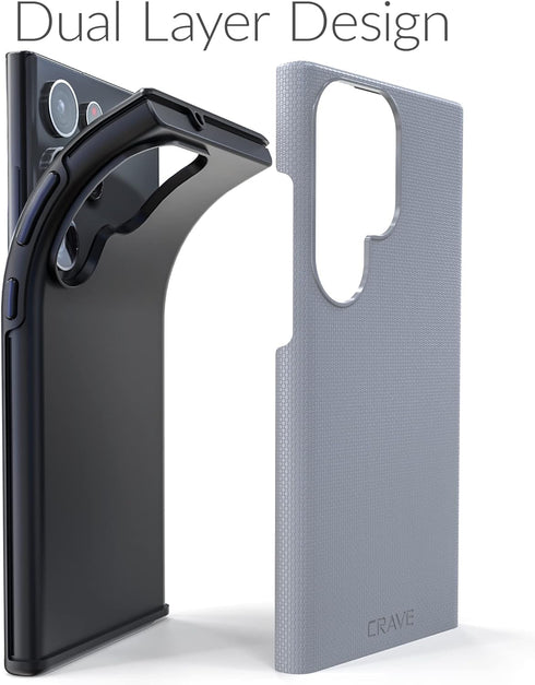 Crave Dual Guard for Samsung Galaxy S23 Ultra Case, Shockproof Protection Dual Layer Case for Samsung Galaxy S23 Ultra - Slate...