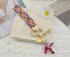 Wristlet Keychain with Initial Letter Colourful Braided Cute Wrist Lanyards Strap for Keys Wallet Handbag Phone...