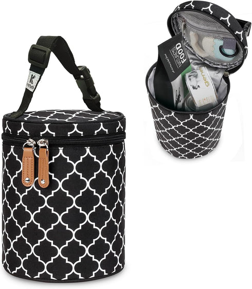 Dog Food Travel Bag, Kibble Carrier for Dogs Leakproof Food Storage Container Weekend Dog Travel Bag for RV Road Trips, Camping, Travel and Everyd...