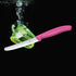 Victorinox Swiss Classic Round Tipped Stainless Steel Utility Knife with Pink Fibrox Handle, 4.5 Inch...