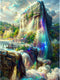 EOBROMD Fantasy Landscape Diamond Art Painting Kits for Adults, 5D Diamond Art Kits for Beginners, DIY Paint by Numbers with Full Drill Diamond Do...