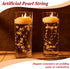 Geosar 48 Pcs Artificial Pearls Strings for Floating Candles Faux Vase Fillers Decorative Bead Garlands for Wedding Table Centerpieces Decorations...