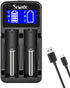 Intelligent Charger, Snado LCD Display Universal Smart Charger for Rechargeable Batteries Li-ion Batteries 18650 18490 18350 17670 17500 16340 145...