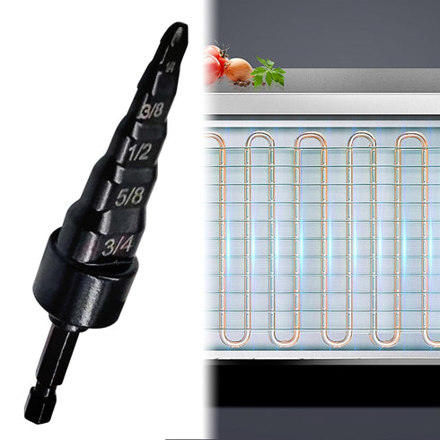 HVAC Tube Swaging Tool Air Conditioner Copper Pipe Expander 5 in 1 Swaging Tool with 1/4 3/8 1/2 5/8 3/4 Bits...