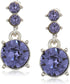 Nine West Silver-Tone and Purple Necklace and Earrings Set...