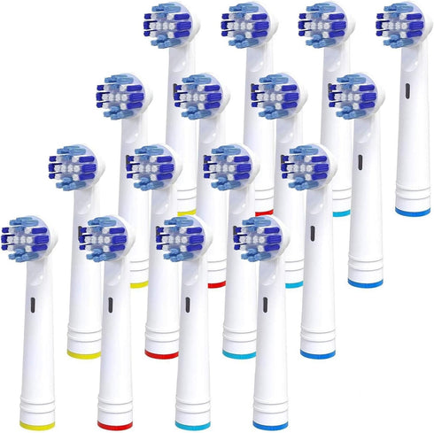 Replacement Toothbrush Heads Compatible With Oral B Braun- Pack of 16 Professional Electric Toothbrush Heads- Precision Refills for Oral-b 7000, C...