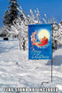 Toland Home Garden 119281 Moonlight Santa Christmas Flag, 12x18 Inch, Double Sided for Outdoor St Pats House Yard Decoration...