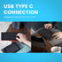 Perixx PERIBOARD-422 Wired USB-C Mini Keyboard, USB Type C Connector, Black, US English Layout...