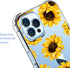 Sunflower Case Compatible for iPhone 13 Pro Max 6.7 Inch 2021, Sunflower Girls and Women Floral Clear Back Case Cover, Yellow Flower Transparent F...