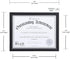 Malden International Designs Wooden Document Frame, 8.5x11, Black...