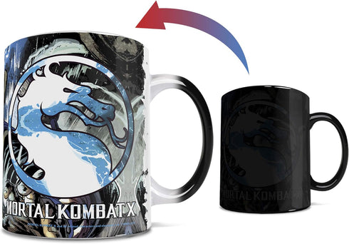 Morphing Mugs Mortal Kombat X - Lord Raiden - One 11 oz Color Changing Heat Sensitive Ceramic Mug – Image Revealed When HOT Liquid Is Added!...