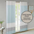 Madison Park Window Curtain Single Panel Faux Silk, Elegant Pleats, Rod Pocket Curtains for Living Room Privacy, Room Darkening Window Curtain for...
