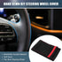 Car Hand Sewn DIY Steering Wheel Cover Breathable Comfortable 38cm Stitch on Wrap Cover Suede Red Black Stitches Red...