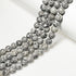 AAA Natural Map Stone Beads Gray Picasso Stone Beads for DIY Bracelet Making 15" (6mm)...