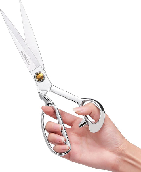 10" Sewing Scissors,Heavy Duty Tailor Scissors Shears for Fabric,Leather,Raw Materials,Dressingmaking,Altering-Professional Upholstery Shears for ...