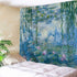 Monet Tapestry Water Lilies Flowers Tapestry Wall Hanging Art Home Decor for Living Room Bedroom Dorm 60 x 40 Inches...