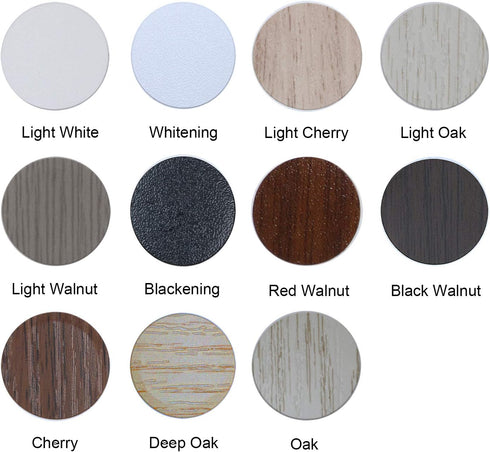 1 Sheet/54Pcs 20mm Wooden Furniture Accessories Self Adhesive PVC Material Decoration Furniture Cabinet Screw Cap Covers Hole Stickers (Light Whit...