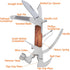 Gifts for Dad Hammer Multitool 14 in 1 from Daughter Son Fathers Day, Unique Birthday Ideas Gift for Husbands Him Men, Cool Gadget Christmas Stock...