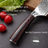Chef Knife, Professional 8 Inch Kitchen Knife, High Carbon German Steel Ultra Sharp Knife with Ergonomic Handle, Japanese Chef's Knife Suit for Co...