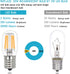 E17 LED Bulb Under Microwave Oven Light Bulbs, Over Stove Lights,Refrigerator 8206232A Replacement Bulb 2W(25W Incandescent Bulb Equivalent) Non-D...