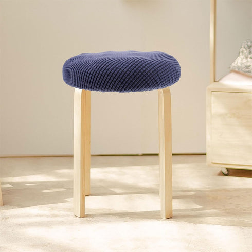 Veemoon Stool Covers Round Round Stool Cushion Cover, Soft Bar Stool Chair Covers with Elastic and Non Slip Bottom, 11 inches Width Soft& Protecti...