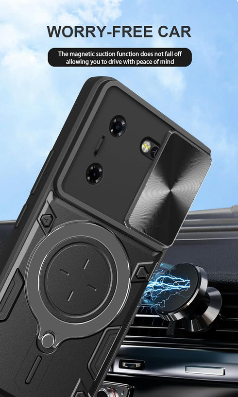 Case Compatible with Tecon Pova 5 Case,Case Compatible with Tecon Pova 5 NFC,with Slide Camera Lens Cover Case Compatible with Tecon Pova 5 LH7n C...