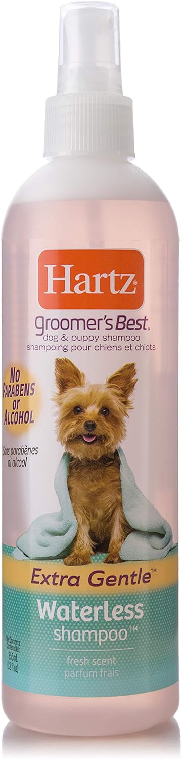 Hartz Groomer's Best 3-in-1 Waterless Dog Shampoo...