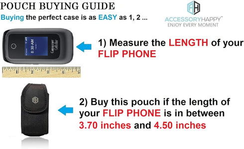 Military Grade Cell Phone Case,Rugged Pouch Holster Nylon Metal Clip Belt Flip Phone Case Fits Kyocera Cadence S2720, DuraXTP, DuraXV LTE, DuraXV ...