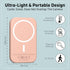 Magnetic Power Bank Battery Pack 10000mAh Wireless Portable Charger, Fast Charger, USB-C Cable, for iPhone 15/14/13/12 Series, (Pink)...