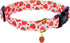 Cute Cotton Dog Collar for Small Medium Large Dogs Special Design Cute Pink Strawberry Dog Collar for Girl Female Dogs Soft Adjustable Strawberry ...