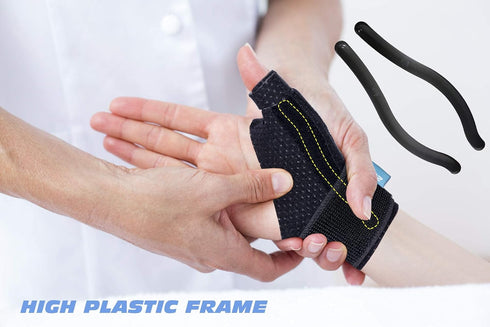 Compression Reversible Thumb & Wrist Stabilizer Splint(Improved Version) for BlackBerry Thumb, Finger, Pain Relief, Arthritis, Tendonitis, Spraine...