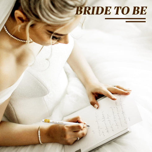 36 Pcs Wedding Pencils 2 HB Half Pencil with Eraser Bridal Shower Pencils Pre Sharpened Mini Short Pencils White Pocket Pencil 4 Inch Game Pencil ...