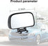 LivTee Blind Spot Mirror, Adjustable Mounted Blindspot Mirror HD Glass Wide Angle View, Side Rearview Mirror Universal, Black...