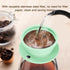 2 Pieces Collapsible Paperless Travel Pour Over Coffee Dripper Kit, Single Cup Travel Pour Over Coffee Maker Camping, Portable Silicone PourOver C...