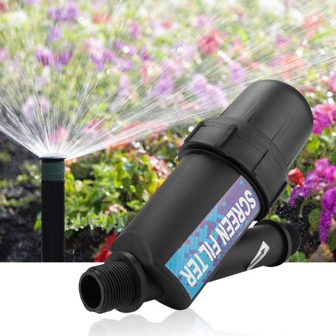 Disc Filter, 3/4" DN25 Large Capacity Disc Filter Mesh Filter for Drip Irrigation, Water Tank Pool Pump Watering Irrigation Supplies...