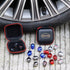 Dsycar Red Skull Valve Stem Caps Funny Cars Tires Valve Stem Caps Cover Cool Skull Head Universal for Cars SUV Bike Trucks Motorcycles (Red)...